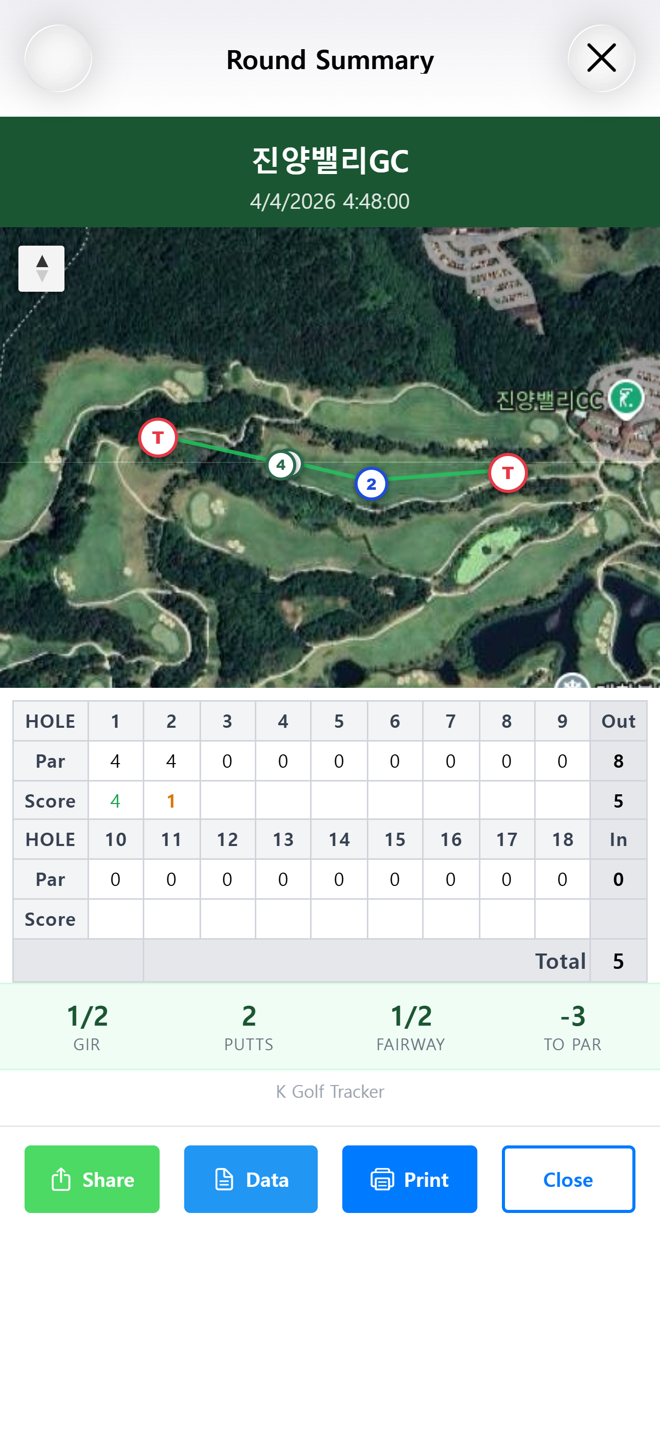 K Golf Tracker — Track Shots, Improve Your Game